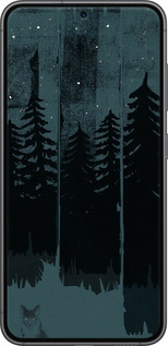 TPU чехол Лиса и ночной лес для Samsung Galaxy S23 - 6481b-2907 изображение 