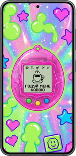 TPU чехол Y2K Aesthetic Retro Pet: Годуй мене кавою для Samsung Galaxy S23 - 6784b-2907 изображение 