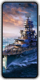 Чехол Bumper чехол Военный корабль, world of tanks, wargaming для Samsung Galaxy S23 - 6461pc-2907 изображение 