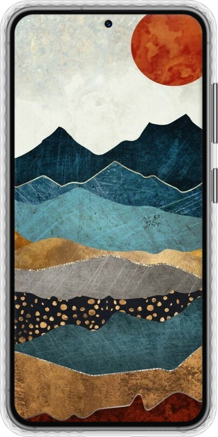 Чехол Bumper чехол Янтарный закат для Samsung Galaxy S23 - 6475pc-2907 изображение 