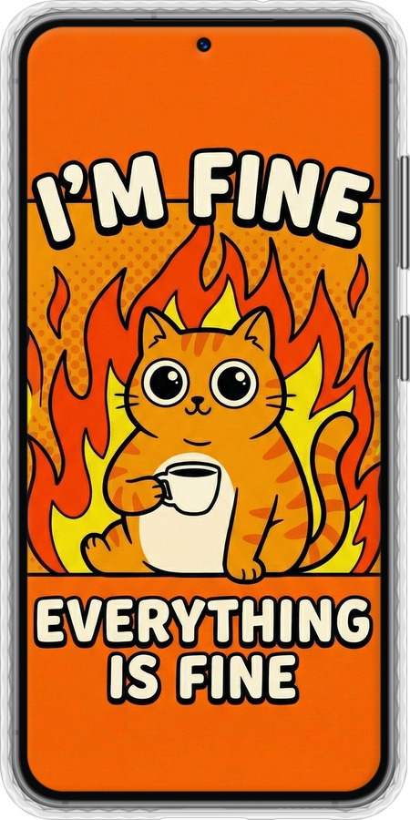 Чехол Bumper чехол Funny Cat для Samsung Galaxy S23 - 6786pc-2907 изображение 