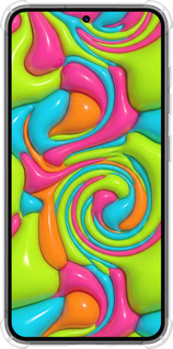 Силикон с усиленными углами чехол Y2K Jelly Dream для Samsung Galaxy S23 - 6780sp-2907 изображение 