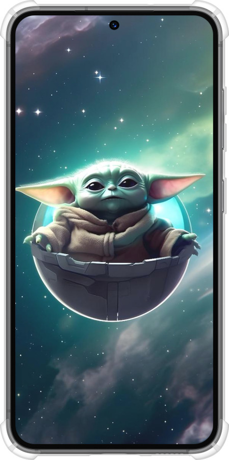 Силикон с усиленными углами чехол Малышь йода для Samsung Galaxy S23 - 6294sp-2907 изображение 