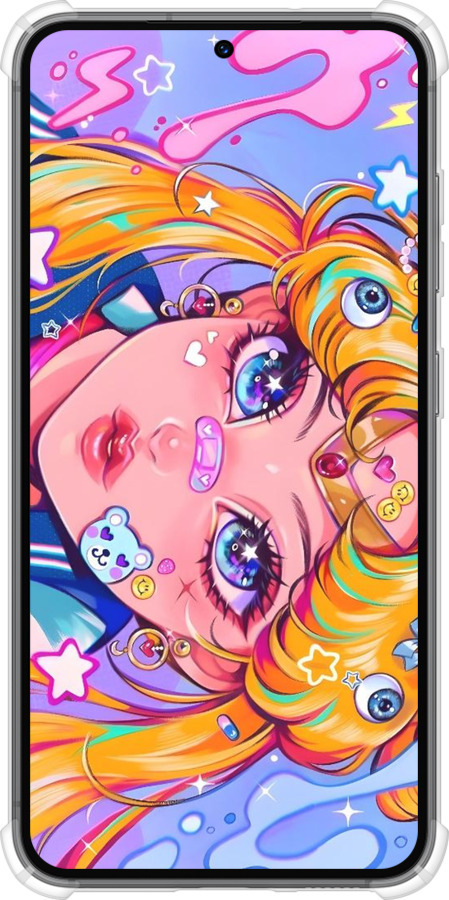 Силикон с усиленными углами чехол Сейлор Мун 4 для Samsung Galaxy S23 - 6353sp-2907 изображение 