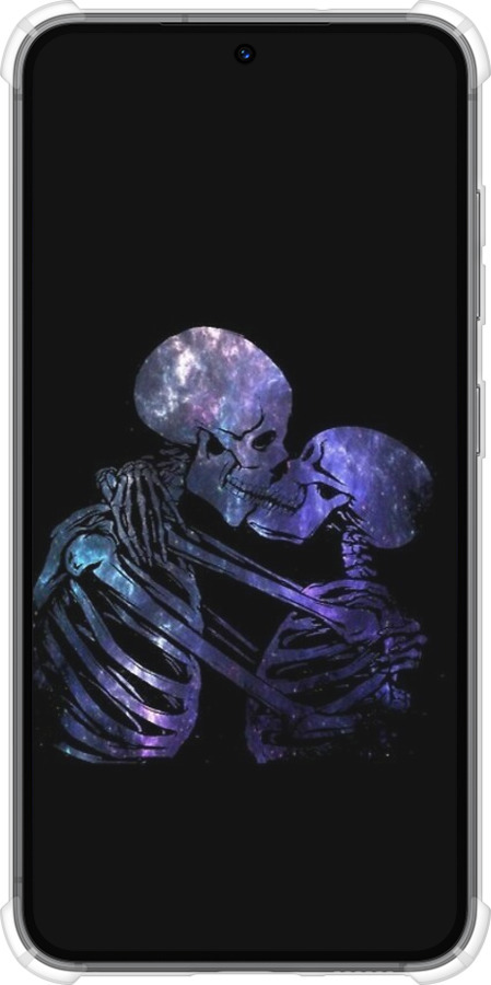 Силикон с усиленными углами чехол С изображением скелета для Samsung Galaxy S23 - 6537sp-2907 изображение 