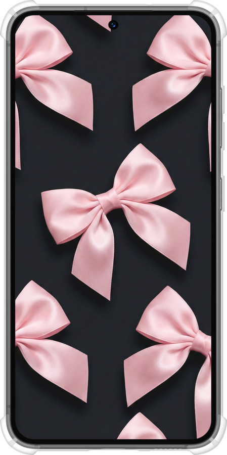 Силіконовий протиударний с посиленими кутами чехол Coquette Ribbons Dark Coquette для Samsung Galaxy S23 - 6767sp-2907 изображение 