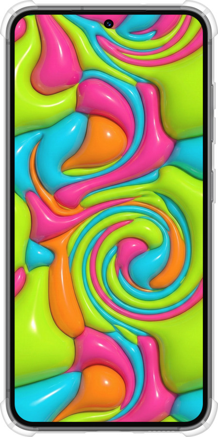 Силикон с усиленными углами чехол Y2K Jelly Dream для Samsung Galaxy S23 - 6780sp-2907 изображение 