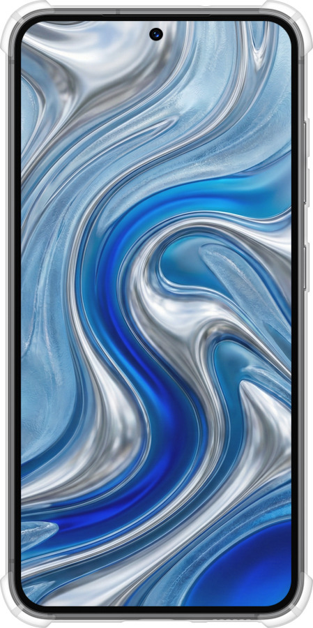 Силикон с усиленными углами чехол Liquid Chrome для Samsung Galaxy S23 - 6781sp-2907 изображение 