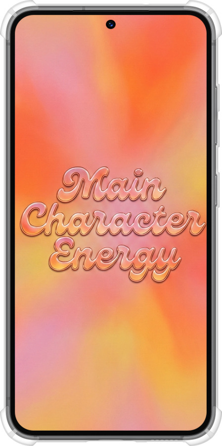 Силикон с усиленными углами чехол Aura Gradient Main Character Energy Aesthetic Y2K для Samsung Galaxy S23 - 6783sp-2907 изображение 