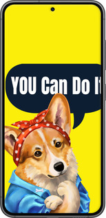 Силіконовий чехол чехол с корги You Can Do It для Samsung Galaxy S23 - 6184u-2907 изображение 