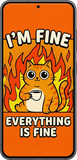 Силиконовый чехол Funny Cat для Samsung Galaxy S23 - 6786u-2907 изображение 