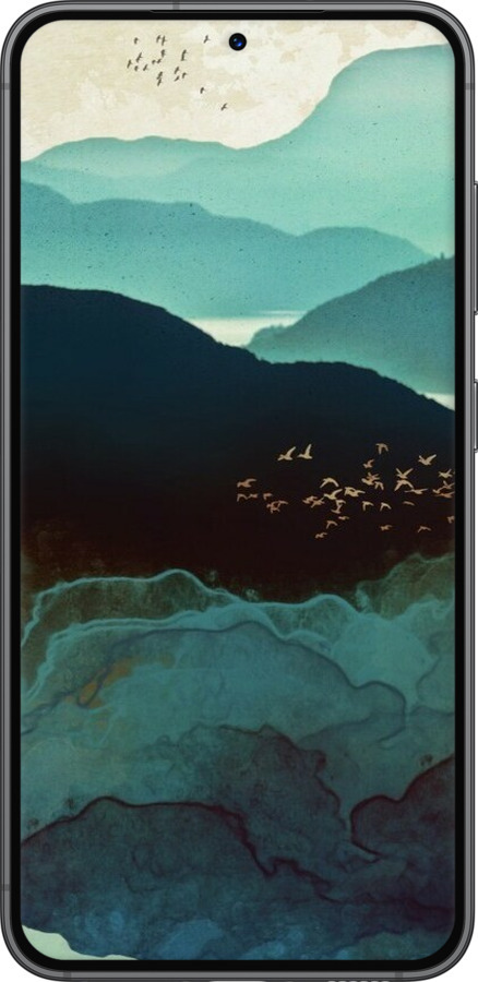 Силіконовий чехол Із зображенням гір Індіго для Samsung Galaxy S23 - 6484u-2907 изображение 