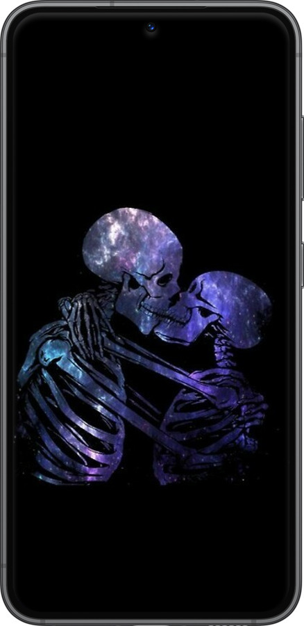 Силиконовый чехол С изображением скелета для Samsung Galaxy S23 - 6537u-2907 изображение 