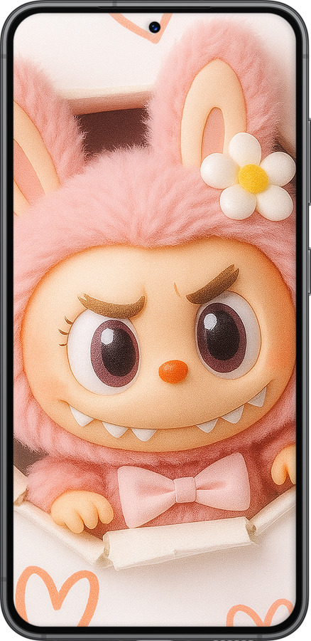 Силіконовий чехол Лабубу 2 для Samsung Galaxy S23 - 6710u-2907 изображение 