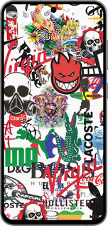 TPU чехол Many different logos для Samsung Galaxy S24 FE - 4022b-3772 изображение 