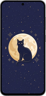 TPU чехол Cute Cat Celestial/Witchy для Samsung Galaxy S24 FE - 6787b-3772 изображение 