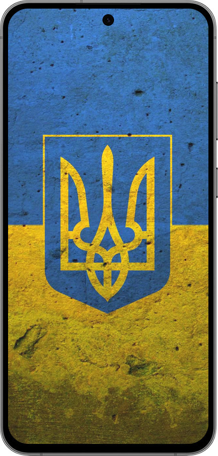 TPU чехол Флаг и герб Украины 2 для Samsung Galaxy S24 FE - 378b-3772 изображение 