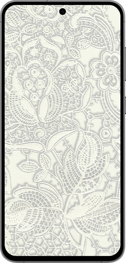 TPU чехол Белое кружево для Samsung Galaxy S24 FE - 4383b-3772 изображение 