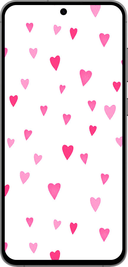 TPU чехол Сердечки 2 для Samsung Galaxy S24 FE - 4763b-3772 изображение 