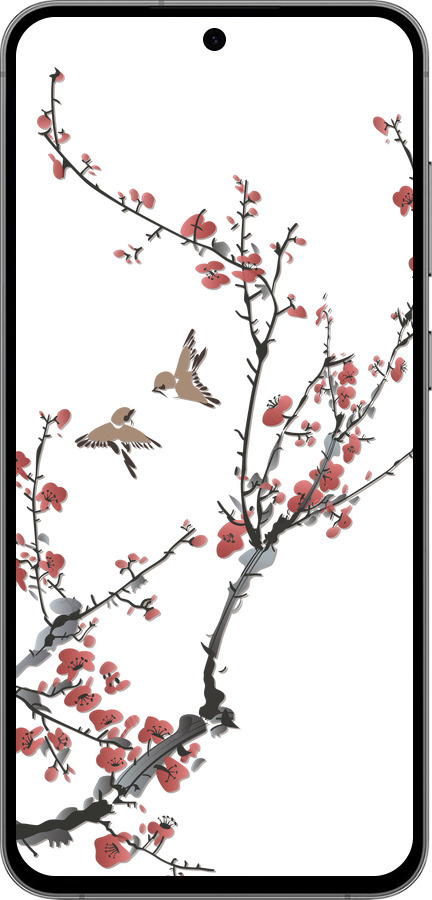 TPU чехол Сакура v2 для Samsung Galaxy S24 FE - 5538b-3772 изображение 