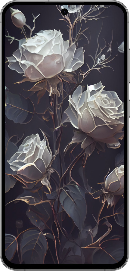 TPU чехол Розы 2 для Samsung Galaxy S24 FE - 5550b-3772 изображение 