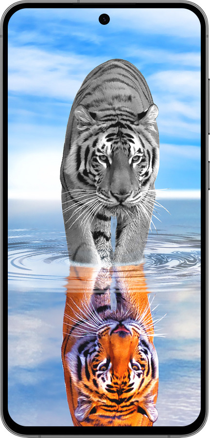 TPU чехол Тигр для Samsung Galaxy S24 FE - 6016b-3772 изображение 