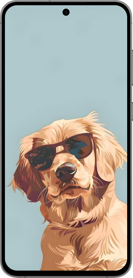 TPU чехол Пес в очках для Samsung Galaxy S24 FE - 6381b-3772 изображение 