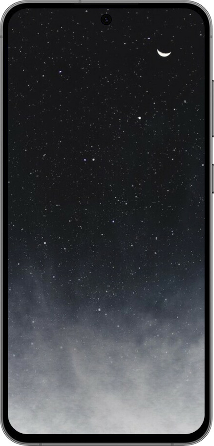 TPU чехол Голубые облака, Голубая луна для Samsung Galaxy S24 FE - 6396b-3772 изображение 