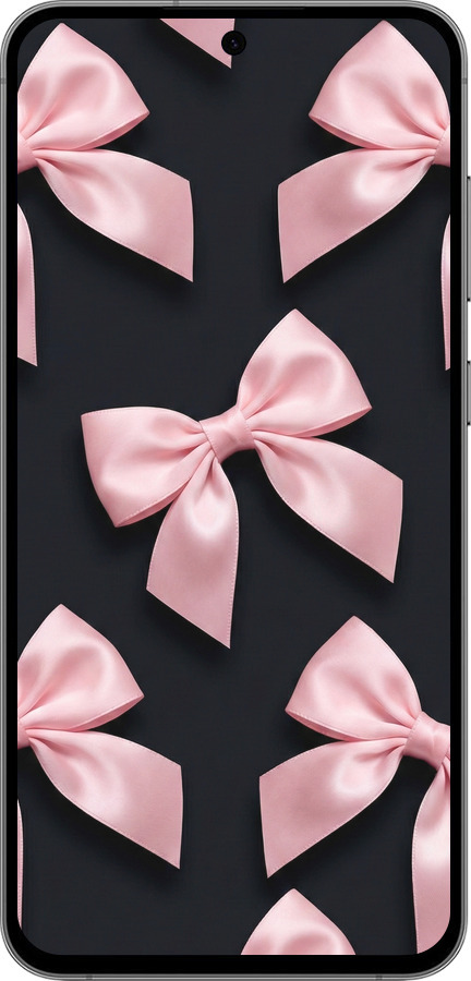 Силиконовый чехол Coquette Ribbons Dark Coquette для Samsung Galaxy S24 FE - 6767u-3772 изображение 