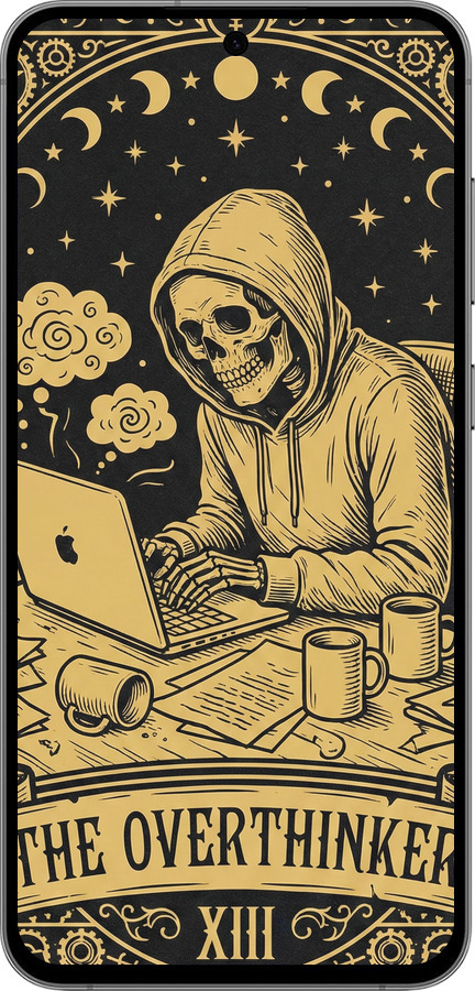 Силиконовый чехол The Overthinker для Samsung Galaxy S24 FE - 6774u-3772 изображение 