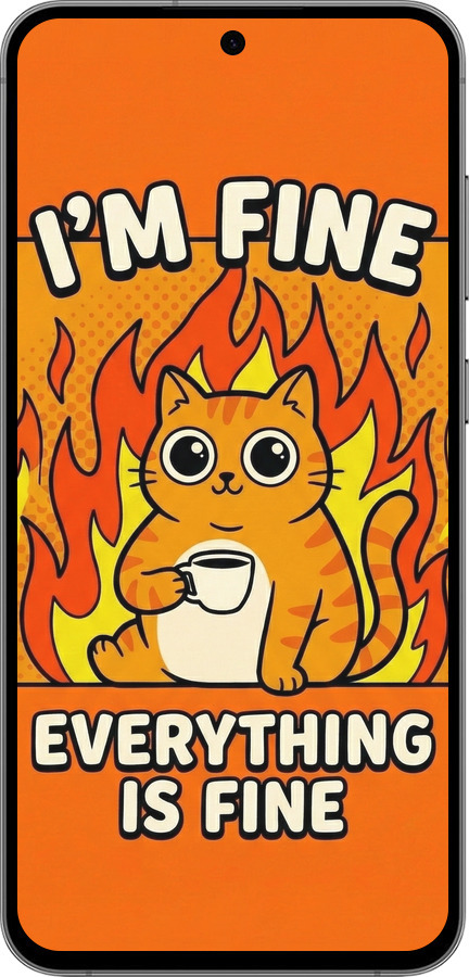 Силиконовый чехол Funny Cat для Samsung Galaxy S24 FE - 6786u-3772 изображение 