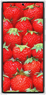 Силикон с усиленными углами чехол Клубника для Samsung Galaxy S24 Ultra - 6020sp-3389 изображение 