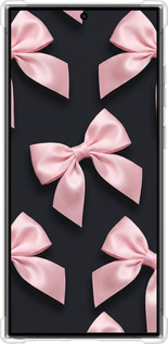 Силіконовий протиударний с посиленими кутами чехол Coquette Ribbons Dark Coquette для Samsung Galaxy S24 Ultra - 6767sp-3389 изображение 