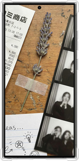 Силикон с усиленными углами чехол Aesthetic Scrapbook Collage для Samsung Galaxy S24 Ultra - 6773sp-3389 изображение 