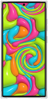 Силикон с усиленными углами чехол Y2K Jelly Dream для Samsung Galaxy S24 Ultra - 6780sp-3389 изображение 