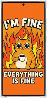 Силикон с усиленными углами чехол Funny Cat для Samsung Galaxy S24 Ultra - 6786sp-3389 изображение 