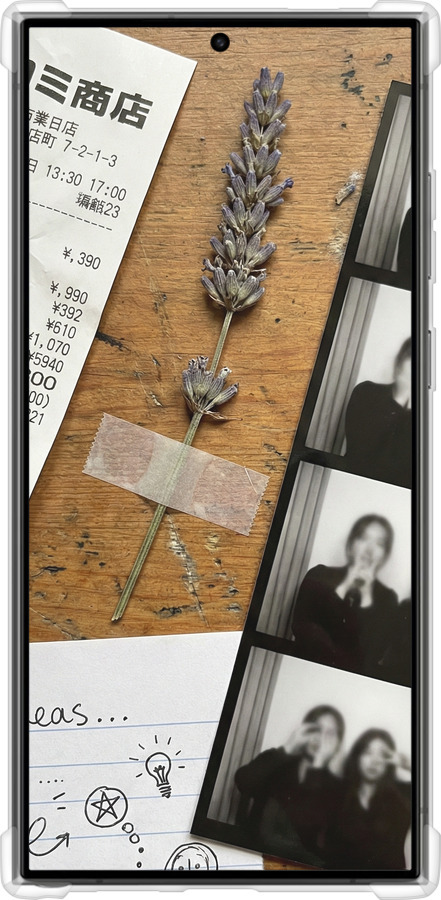 Силикон с усиленными углами чехол Aesthetic Scrapbook Collage для Samsung Galaxy S24 Ultra - 6773sp-3389 изображение 