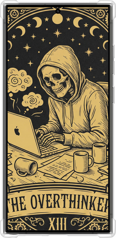 Силіконовий протиударний с посиленими кутами чехол The Overthinker для Samsung Galaxy S24 Ultra - 6774sp-3389 изображение 