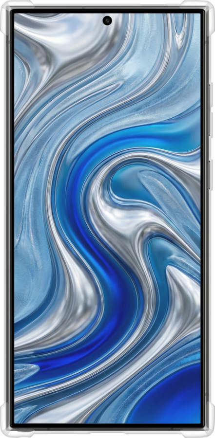 Силикон с усиленными углами чехол Liquid Chrome для Samsung Galaxy S24 Ultra - 6781sp-3389 изображение 