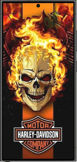 Силіконовий чехол Харлей девидсон для Samsung Galaxy S24 Ultra - 6370u-3389 изображение 