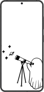 TPU чехол Привидение астроном для Samsung Galaxy S24 - 6444b-3390 изображение 