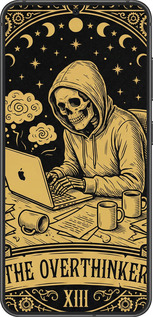 Силіконовий чехол The Overthinker для Samsung Galaxy S24 - 6774u-3390 изображение 