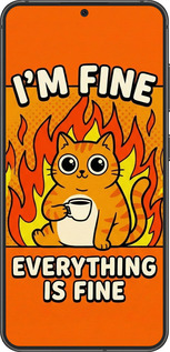 Силиконовый чехол Funny Cat для Samsung Galaxy S24 - 6786u-3390 изображение 