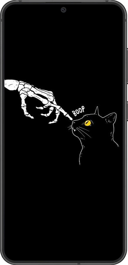 Силиконовый чехол Кошка для Samsung Galaxy S24 - 6505u-3390 изображение 