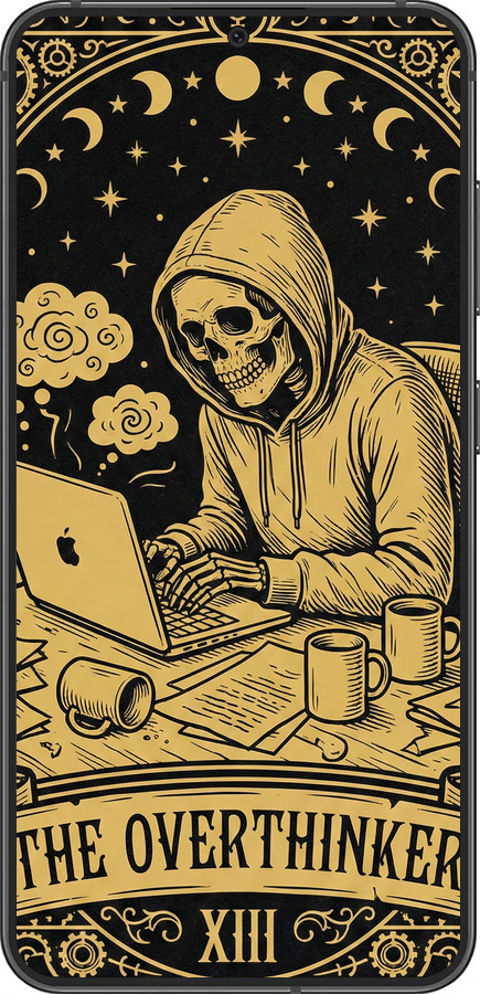 Силіконовий чехол The Overthinker для Samsung Galaxy S24 - 6774u-3390 изображение 