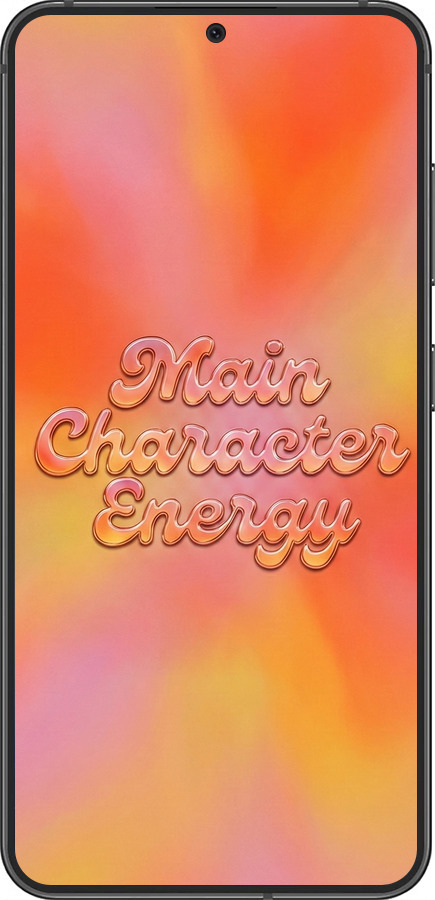 Силиконовый чехол Aura Gradient Main Character Energy Aesthetic Y2K для Samsung Galaxy S24 - 6783u-3390 изображение 