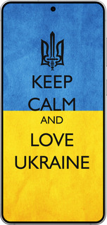 Силиконовый чехол Keep calm and love Ukraine v2 для Samsung Galaxy S25 Edge - 1114u-3923 изображение 