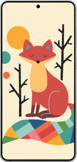 Силиконовый чехол Rainbow fox для Samsung Galaxy S25 Edge - 4010u-3923 изображение 
