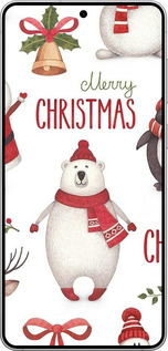 Силиконовый чехол Merry Christmas для Samsung Galaxy S25 Edge - 4106u-3923 изображение 