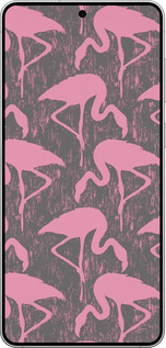 Силиконовый чехол Vintage-Flamingos для Samsung Galaxy S25 Edge - 4171u-3923 изображение 